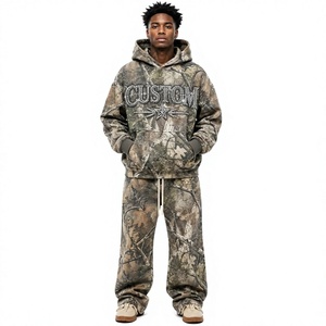 Sweat à capuche personnalisé pour homme, imprimé strass, coupe classique, style hip-hop, en molleton 100 % coton respirant, doublé, pour l'hiver - Product Image 4
