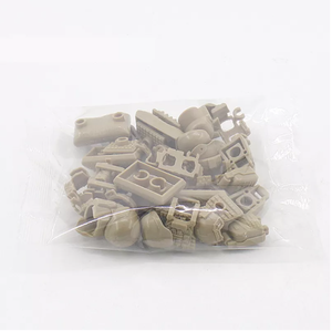 Ensemble d'équipement MOC <span class=keywords><strong>casque</strong></span> armure sac <span class=keywords><strong>de</strong></span> sable seconde guerre mondiale soldat accessoires armée militaire arme sac ww2 briques casques - Product Image 4