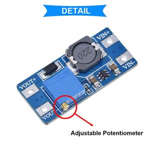 โมดูลการแปลง DC-DC MT3608, 2V-24V ถึง5V-28V ปรับสเต็ปขึ้นแรงดันไฟฟ้าควบคุมแหล่งจ่ายไฟสำหรับ Arduino - Product Image 2