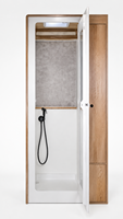 Cabine de douche modulaire en aluminium pour camping-car, panneau alvéolé, étanche, gain de place, conversion de fourgon, installation facile, sur mesure