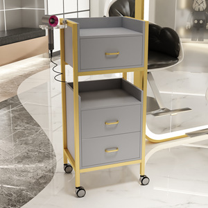 Chariot de rangement pour salon de coiffure et institut de beauté avec tiroirs, meuble de rangement pour salon de beauté avec tiroirs - Product Image 3