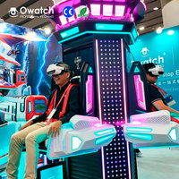 Simulateur de chute libre VR commercial multijoueur rotatif pour une expérience palpitante en VR, idéal pour les aires de jeux intérieures