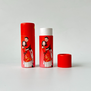 Tube en carton durable pour rouge à lèvres, en matières premières naturelles, pour un emballage zéro déchet. - Product Image 3
