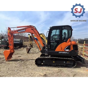 รถขุดขนาดเล็ก Doosan DX60 6 ตัน ของแท้จากเกาหลี พร้อมเครื่องยนต์ เกียร์ และปั๊ม สำหรับงานเกษตรกรรม คุณภาพสูง - Product Image 1