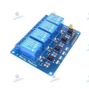The microcontroller development board supports AVR51PIC with 4-way relay expansion board