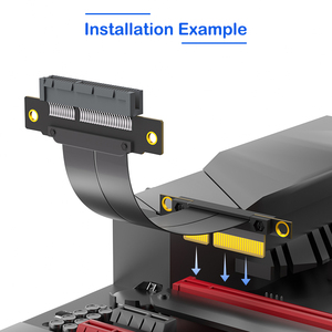 Gen4 Pci-E 4X Adapter <span class=keywords><strong>Riser</strong></span> Thẻ 90 Để 180 Độ Chuyển Đổi Thẻ Cho Máy Chủ Khung Máy Tính Pci-E 4.0 X4 Để X4 <span class=keywords><strong>Riser</strong></span> Cáp - Product Image 3