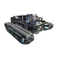 Tondeuse à essence 4x4 économique de 600 mm avec système de marche antidérapant pour le désherbage des terres agricoles, vignobles et pentes