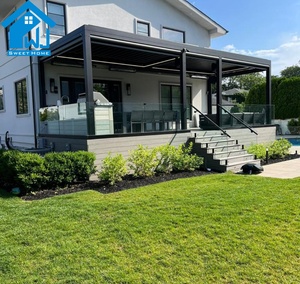 Pergola in Alluminio di Grado Commerciale Sweet Home con Tetto a Lamelle Elettriche Impermeabile, Struttura per Esterni Facile da Montare, per Ristoranti, 1 Set - Product Image 6
