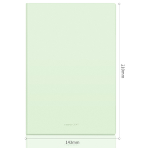Bloc-notes professionnel en cuir vert Deli 22283, format A5, 96 feuilles, surface souple, couverture en PU, carnet de notes, 64 pièces par carton, haute qualité - Product Image 2