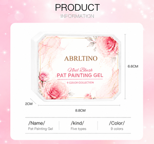 Abrltino Set de Paleta de Esmalte en <span class=keywords><strong>Gel</strong></span> de 9 Colores para Pintura de Uñas, <span class=keywords><strong>Gel</strong></span> Grueso para Arte de Uñas, Pintura en <span class=keywords><strong>Gel</strong></span> Ombre para Usar en Degradados y Estampados de Uñas - Product Image 6
