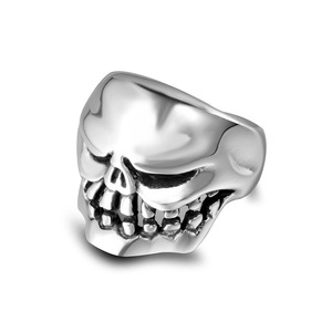 Skeleton Men's <b>Ring</b> <b>Titanium</b> Steel SA739 Gift Jewelry Fashion Retro Geometric Design - Product Image 1