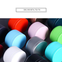 Mini boîte métallique Portable de 30ml, petit pot en fer, pot scellé pour le café, le thé, les bonbons, le tabac, les herbes