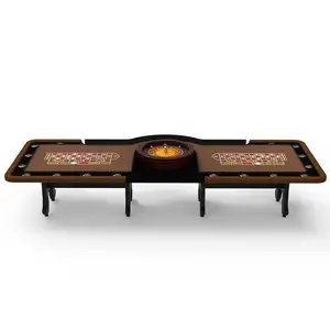 YH Wood Roulette Tisch Mesa Roleta Professional Casino Standard Roulette Table Gambling Tables For Sale