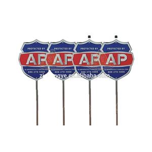 Panneau de sécurité d'avertissement de décor américain en métal de <span class=keywords><strong>vente</strong></span> directe d'usine - Product Image 1