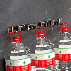 Rack mobili e ganci supporto per scopa supporto per montaggio a parete Mop scopa in alluminio Mop Storage - Product Image 3