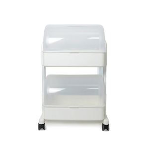 Nuevo Carro de Almacenamiento Móvil Cocomaam de 2 Niveles, Completamente Cerrado, con Tapa, de Plástico, Multifuncional, para Cocina, Baño, Guardería - Product Image 3