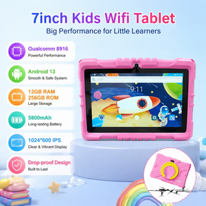 <span class=keywords><strong>Tablette</strong></span> pour enfants <span class=keywords><strong>7</strong></span> <span class=keywords><strong>pouces</strong></span> la plus vendue, Qualcomm 8916, <span class=keywords><strong>Android</strong></span> 13, 12 Go + 256 Go, Wi-Fi 2.4G-5G, avec jeux éducatifs et divertissements - Product Image 3
