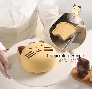 <span class=keywords><strong>Molde</strong></span> de <span class=keywords><strong>silicona</strong></span> personalizado de 6 pulgadas con diseño de gatito para pasteles, tartas, flanes y pan, ideal para fiestas de cumpleaños, repostería y moldeo por inyección. - Product Image 2