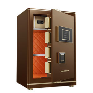 Coffre-fort FB-45 en acier avec serrure électronique, coffre-fort de dépôt pour hôtel, ignifuge, avec serrure à <span class=keywords><strong>empreinte</strong></span> digitale, pour le rangement domestique et la sécurité à domicile - Product Image 3