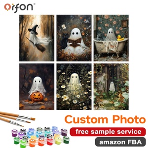 Kit <span class=keywords><strong>de</strong></span> <span class=keywords><strong>Pintura</strong></span> por Números DIY <span class=keywords><strong>de</strong></span> 6 Piezas al por Mayor para <span class=keywords><strong>Adultos</strong></span>, Set <span class=keywords><strong>de</strong></span> <span class=keywords><strong>Pintura</strong></span> por Números <span class=keywords><strong>de</strong></span> Dibujos Animados Modernos <span class=keywords><strong>de</strong></span> Halloween para Arte <span class=keywords><strong>de</strong></span> Pared en el Hogar - Product Image 1
