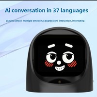 Ornamen Mobil Hewan Peliharaan AI Lintas Batas, Robot Xiaozhi Emosional untuk Meja Kerja, Bahan ABS Buatan Shenzhen, Jam Alarm Aktif Suara