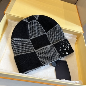 Chapeau en laine tricotée classique de luxe pour femmes et hommes, de haute qualité, chaud, décontracté, simple, pour l'extérieur - Product Image 5