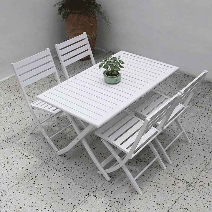 Outdoor Dining Set Patio Table and Chairs Perfect for Villa Balconies