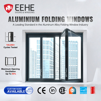 Fenêtre pliante horizontale en aluminium robuste EEHE NFRC CE pour comptoir de café-bar extérieur