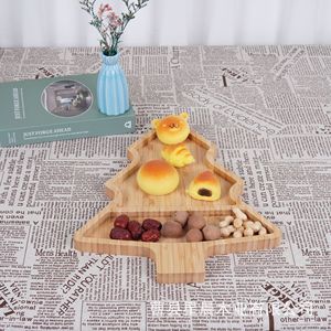 Stars Bamboo Christmas Tree <b>Cheese</b> Board With <b>Knife</b> Fork <b>Set</b> For Party Food Serving - Product Image 2