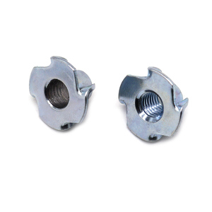 Mạ kẽm mạ niken M6 M8 M10 bốn răng gỗ Bảng điều khiển dát đồ nội thất Nuts 4 pronged bốn Claw t Nut Hex - Product Image 3
