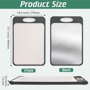 DESIGN DE HAUTE QUALITÉ 304 Planche à découper en acier inoxydable Planche à découper Blocs à découper en acier inoxydable - Product Image 3