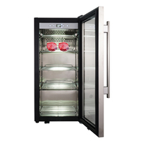 Vitrine Réfrigérée Professionnelle 75L pour Bœuf et Viandes, Double Température, pour Maturation à Sec, Équipement de Restauration Commerciale