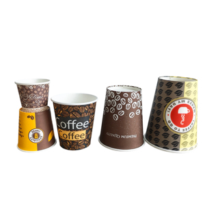 Gobelets en papier jetables avec impression couleur personnalisée, toutes tailles, vente en gros - Product Image 3