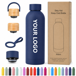 Custom 500ml 750ml Stainless Steel Sport Water <strong>Bottle</strong> Luxury Gym Vacuum Insulated Drinking <strong>Flask</strong> Outdoor Travel Beverage <strong>Bottle</strong> - Product Image 1