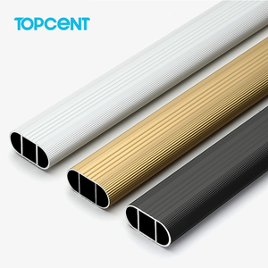 Asta per armadio in lega di alluminio Topcent supporto per l'hardware del guardaroba resistente ed elegante - Product Image 6