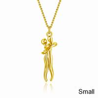 Vente en gros collier de câlins unisexe hommes femmes bijoux de couple chaîne de clavicule de tempérament simple cadeau d'amant de Saint Valentin