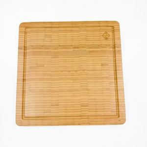 Planche à découper en bambou 30,5x30,5x2,5cm rectangulaire double face pour aliments crus et cuits usage domestique - Product Image 1