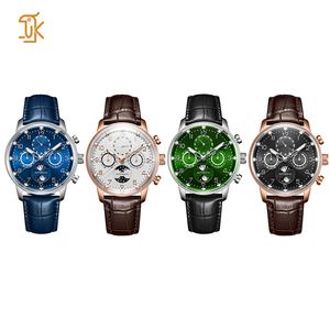 Mouvement automatique Miyota 9015 avec calendrier hebdomadaire et mensuel à 6 aiguilles, phase de lune, modification de <span class=keywords><strong>mécanisme</strong></span>, montres mécaniques personnalisées - Product Image 3