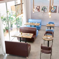 Restaurant industriel vintage style rural métal rectangle table café chaise utilisé restaurant meubles