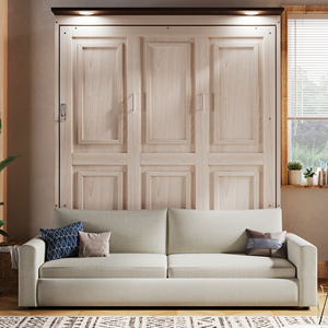 [Stock US] <span class=keywords><strong>Lit</strong></span> Murphy Queen avec canapé, <span class=keywords><strong>lit</strong></span> <span class=keywords><strong>mural</strong></span> gain de place, canapé convertible avec <span class=keywords><strong>2</strong></span> <span class=keywords><strong>places</strong></span>, stock US prêt à être expédié - Product Image 2