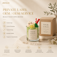 Bougie parfumée artisanale en verre, style dessert mignon, design crème fouettée, bougie cadeau, fabricant OEM, étiquette privée