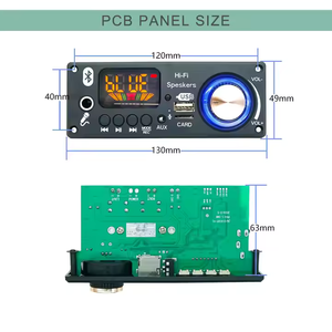 Placa decodificadora DE REPRODUCTOR DE MP3 de 2X80W, módulo amplificador de Audio, placa base de altavoz <span class=keywords><strong>Bluetooth</strong></span> con función de micrófono - Product Image 2