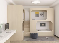 Lit superposé en métal pour enfants JZD, cadre en acier, avec bureau, escalier et armoire