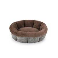 Klassisches Kunstfell-Hundebett Winter-Wärme- und Kühlmatte für Tiefschlaf Ganzjährig für Kleine und Mittelgroße Hunde