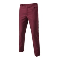 2021 Offre Spéciale Mens Costumes Pantalon D'affaires Formel Dernière Couleur Noire Robe Pantalon Homme grande Taille Pour les hommes