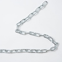 Chaîne à maillons en acier soudé ordinaire DIN5685 DIN763 3MM 4MM 5MM 6MM longue et courte chaîne de traînée en fer galvanisé et en matière plastique au zinc