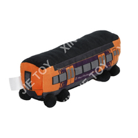 Jouet en peluche de bus en coton PP, personnalisable, jouet en peluche pour bus, jouet en peluche de bus simulé, vente chaude