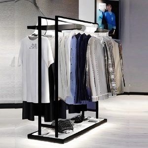 Vendita diretta in fabbrica in metallo legno espositore da pavimento Boutique <span class=keywords><strong>abbigliamento</strong></span> stand ripiano per negozio di <span class=keywords><strong>abbigliamento</strong></span> maschile - Product Image 5