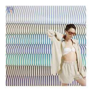 PLK012 <span class=keywords><strong>Tissus</strong></span> à rayures verticales teints en fil extensibles 95% polyester 5% élasthanne, vente chaude américaine, par mètres 2mm/5mm/8mm - Product Image 1