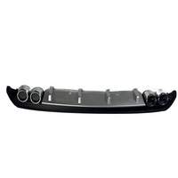 Modifizierter Heckstoßstangen-Diffusor mit Auspuffblenden für Volkswagen Polo 6R 2014-2018 Tuning Zubehör Bodykit aus ABS